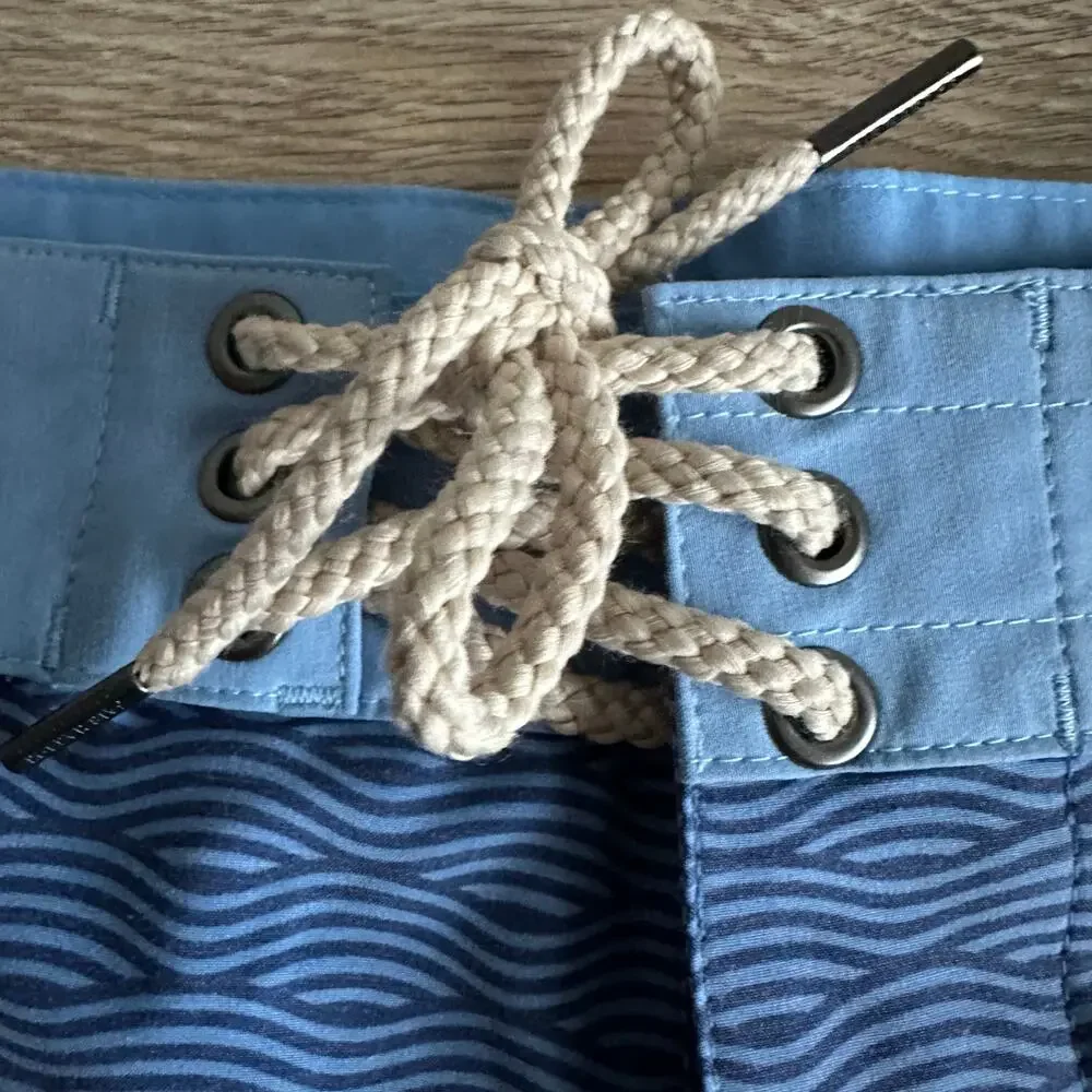 Fair Harbor Blue Waves Nautilus Boardshorts 30